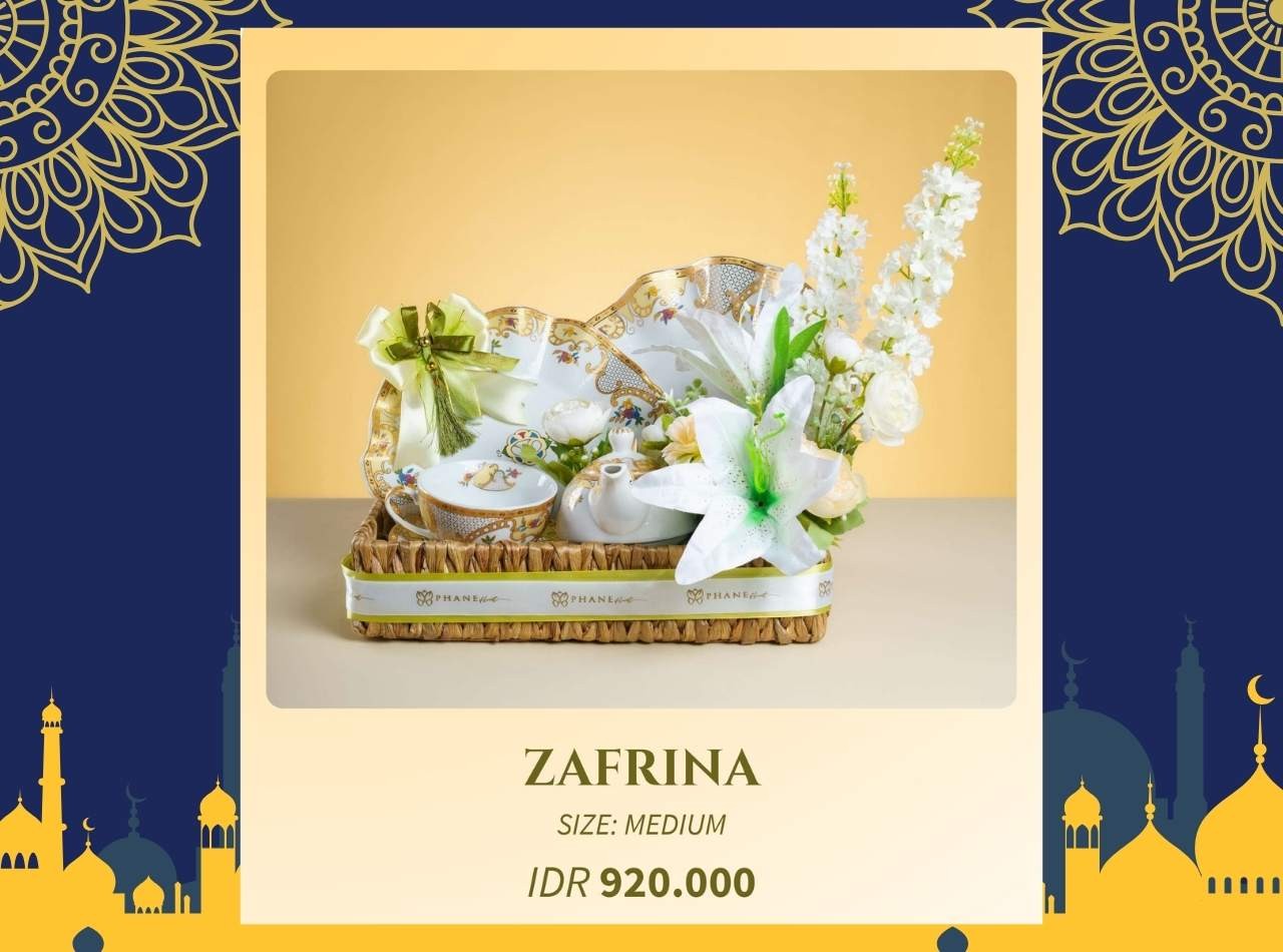 Vicenza Hampers 2025 Florist Zafrina motif Lily